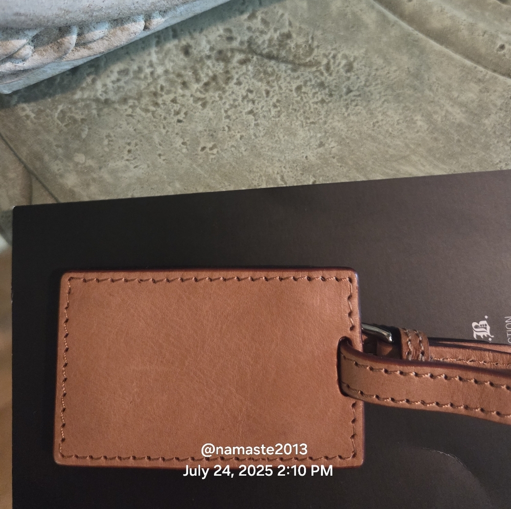 L.A.M.B. Gwen Stefani Leather Bag Charm Tag Designer Vintage #150 - Picture 6 of 8